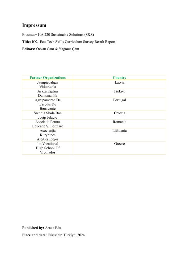 IO2 - Eco-Tech Skills Curriculum Survey Result Report-images-1